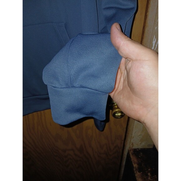 Adidas 3 Stripes Hoodie Mens Size Large Gray With Camo Activewear Drawstrings - Picture 5 of 16